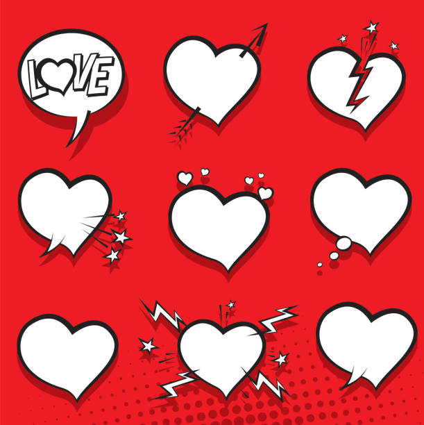Cartoon of hearts