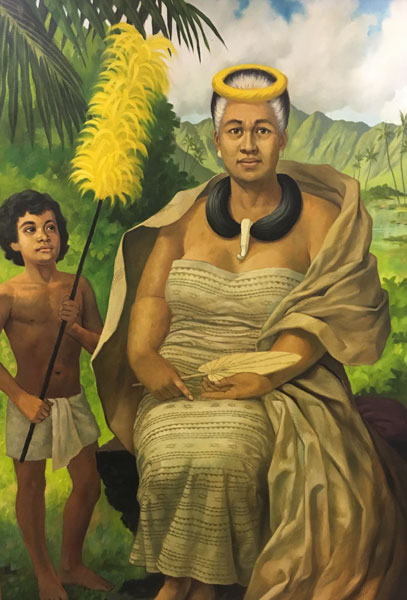 Illustration of Queen Ka'ahumanu in her later years